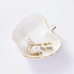 Ceramic Apple-Shaped Decorative Storage Dish, Beautiful Jewelry Tray for Home, Multi-Purpose Heat Resistant Bowl and Plate for Small Items