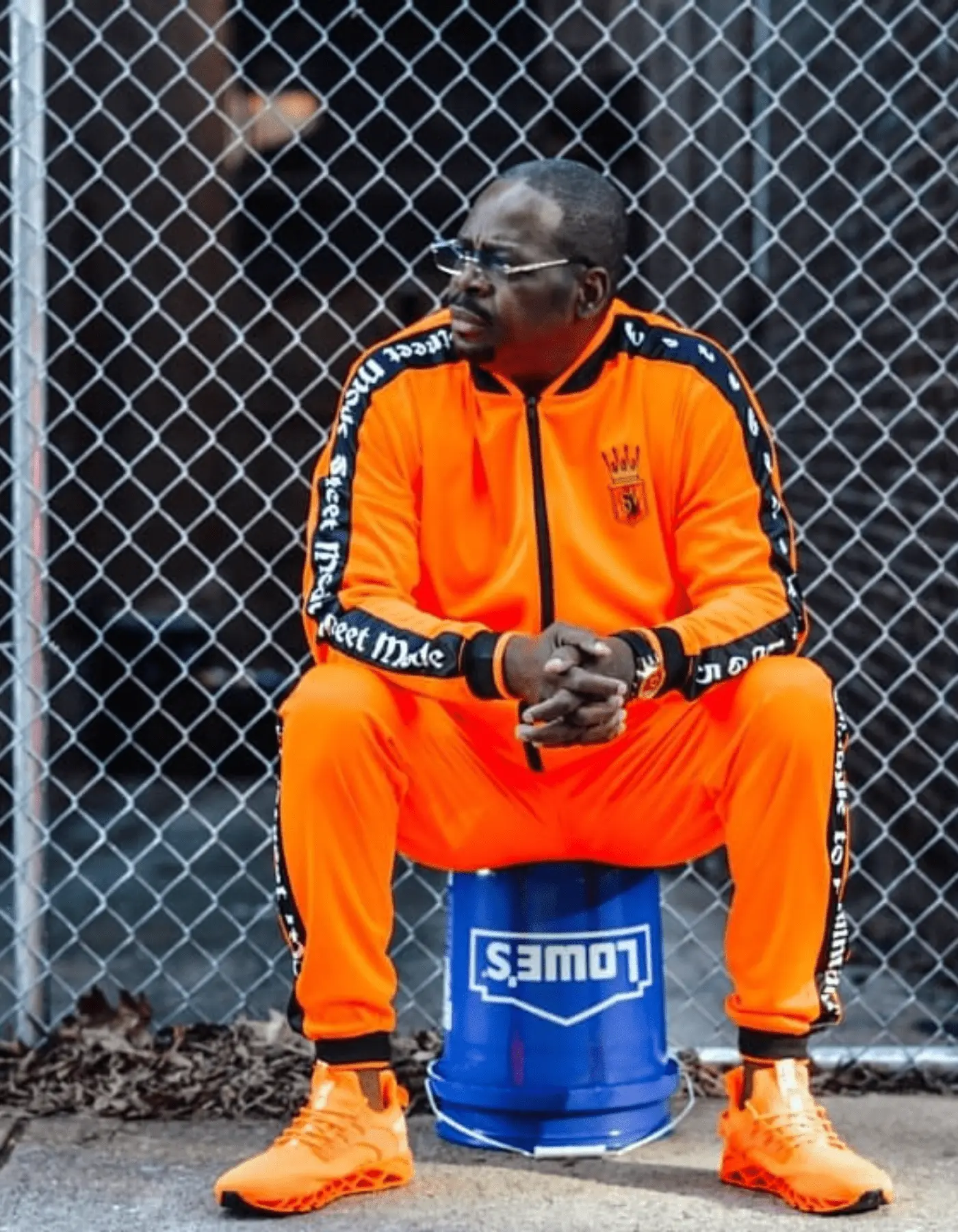 Orange and Black Tracksuit