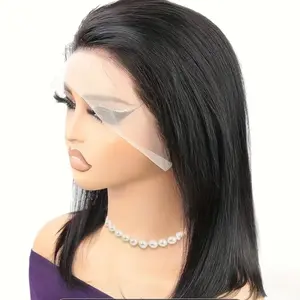 Bob 13/4 Human Hair Full Machine Wig - Fashion Accessory