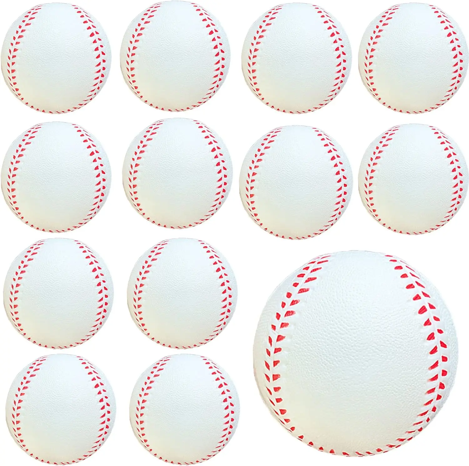Baseballs 12 Pack Soft Baseballs for Youth Teenager Players   Baseballs  Balls for Hitting and Indoor or Outdoor Play