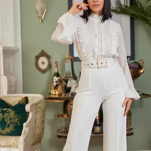 Crochet top jumpsuit
