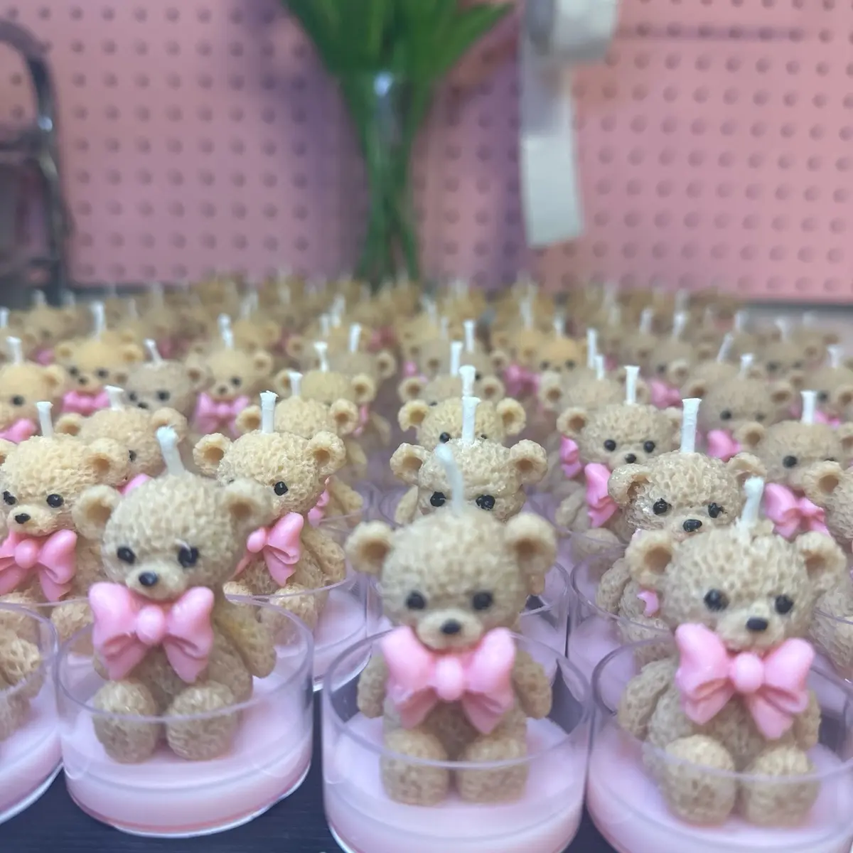 Teddy Bear Candle, Light-Up Decor Tea Party Candles, Baby Shower Party Favors