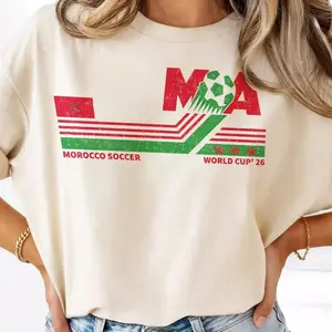 Morocco Soccer World Vintage Comfort Colors Shirt 2026 Soccer Fan Shirt