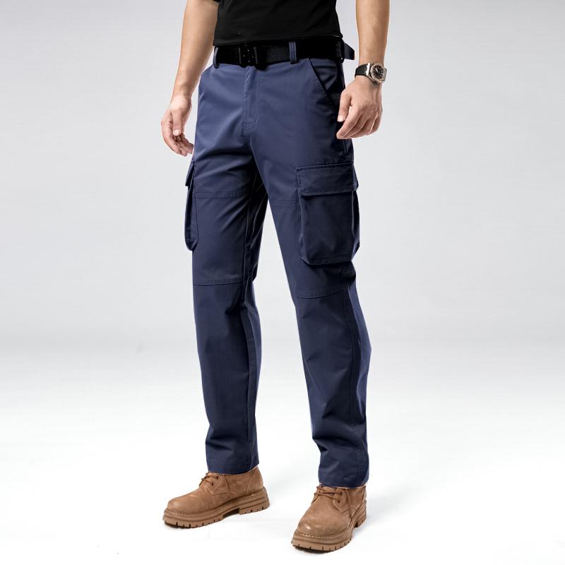 4Pac Men's Casual Cargo Work Pants, Multi-Pocket Straight Leg Utility Trousers, Outdoor & Daily Wear | 1/2/3/4-pacs