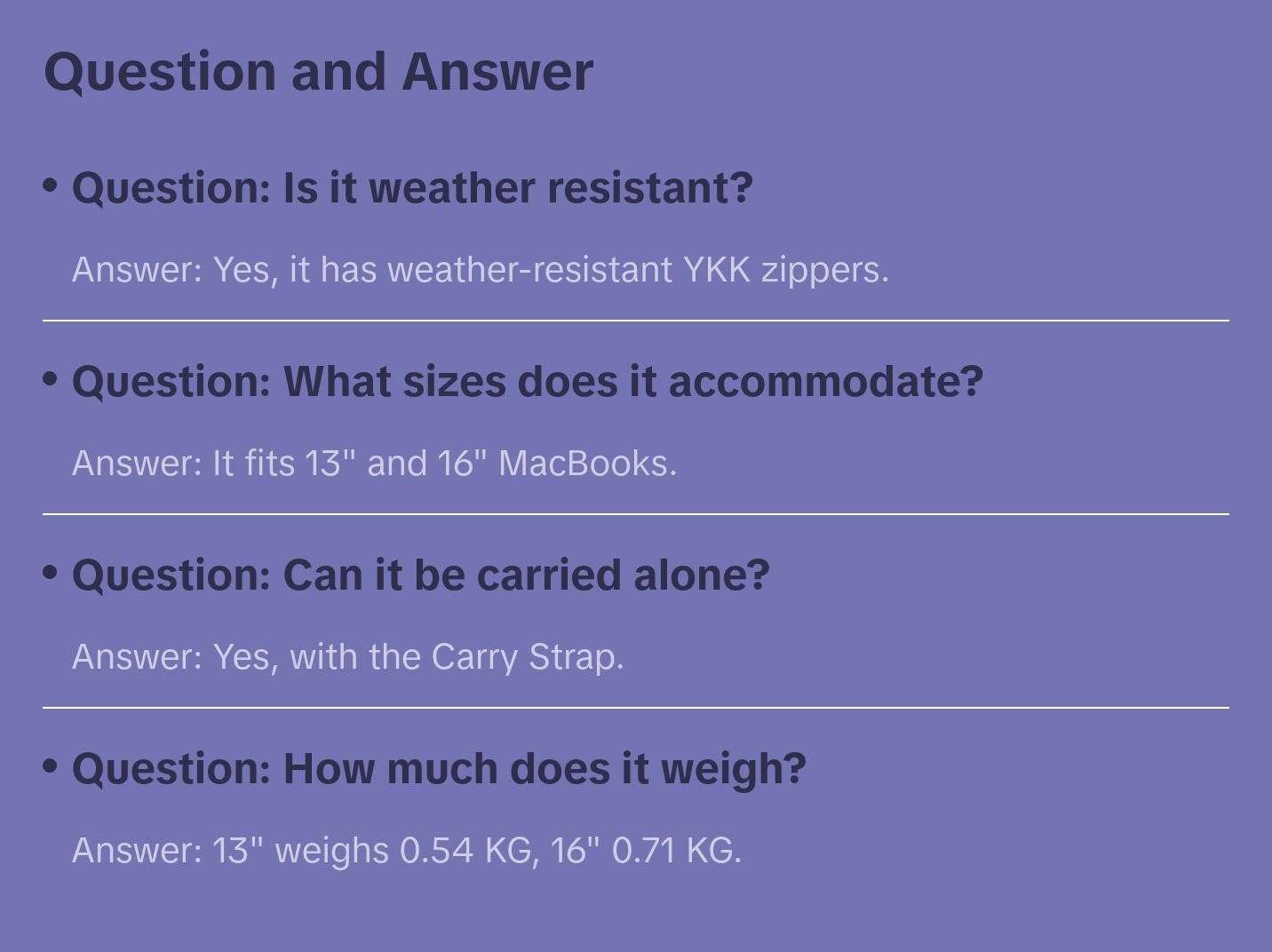 Laptop Case 14" in Black