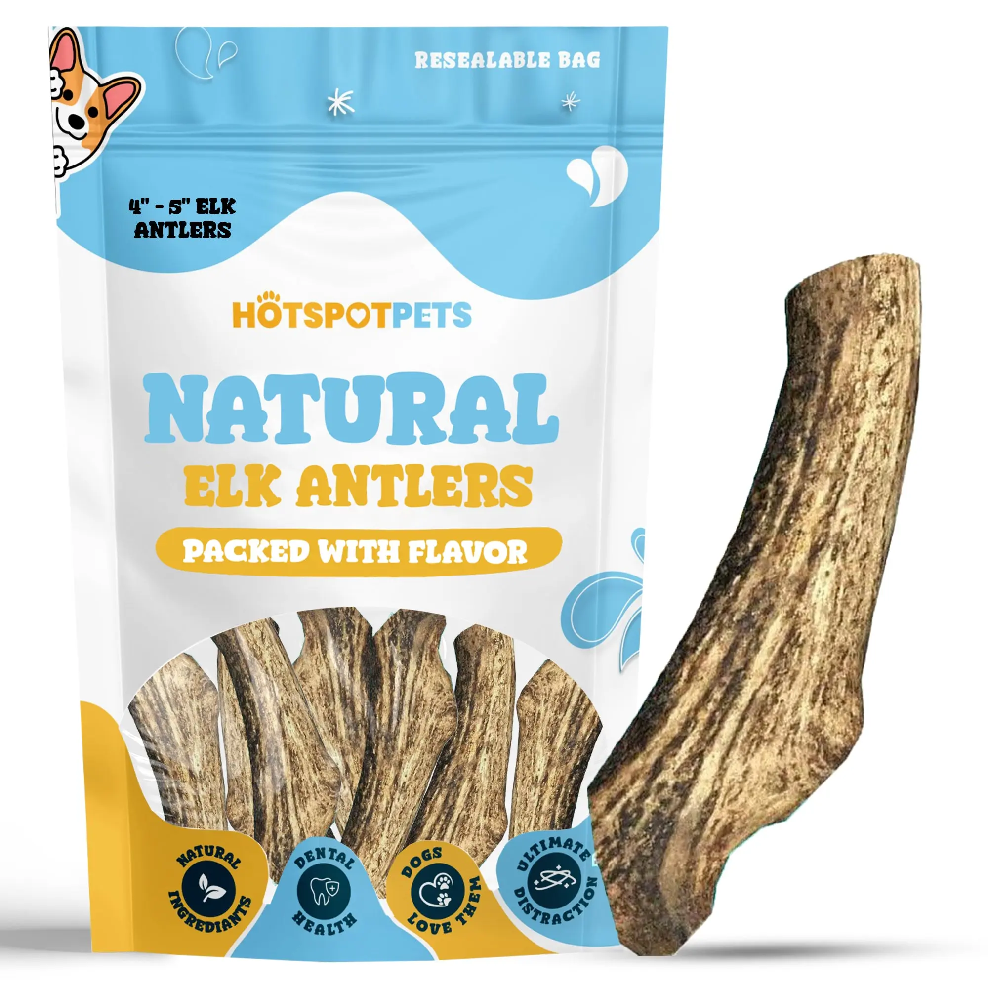Whole Elk Antlers for Dogs