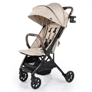 Strolee Lightweight Everyday Travel Stroller v3 -  Single Handed Fold, No Rethread Harness, Magnetic Buckle, Ultra Plush Seat-  50 Lb Seat Capacity