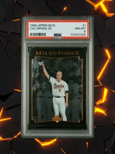 1996 Upper Deck Baseball - Cal Ripken Jr #1 - Cal Ripken Collection - PSA 8