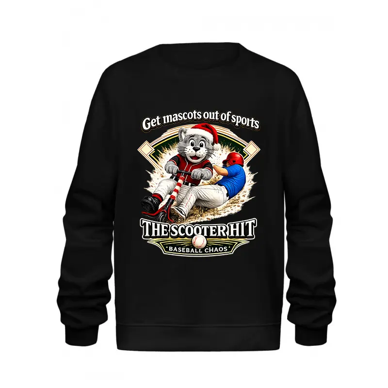 Men's Alek Thomas Sacramento River Cats Mascot Printed Viral Graphic Crewneck Sweatshirt - Unisex Tops, Standard Fit, Casual Cotton Apparel, Soft Fabric, T-Shirt-Inspired Comfort, Machine Wash, Everyday Wear