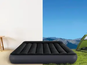 Dura-Beam Standard Pillow Rest Air Mattress Bundle with Free Pillow