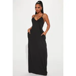 Simple Saturday Maxi Dress - Black
