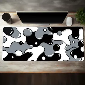 Abstract art mouse pad, geometric mouse pad, non slip rubber base mouse pad, suitable for home office games, laptops, desktops