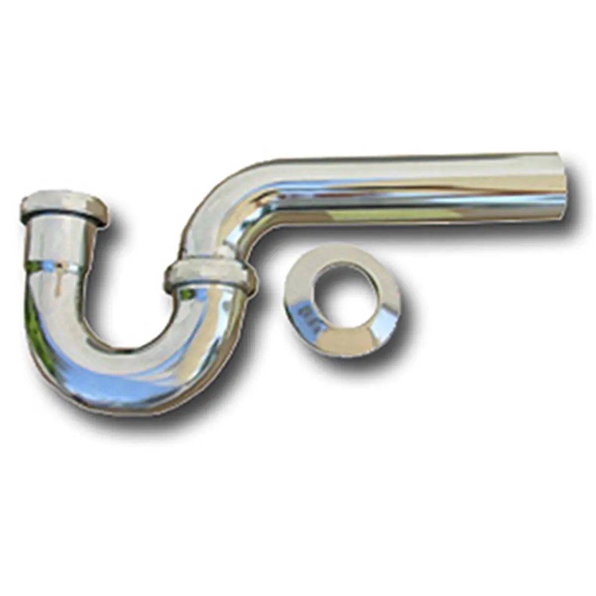 212 MAIN Heavy-Duty Brass Plumbing Drain P-Trap, Chrome Polished Silver-Tone Finish, Under-Sink Curved Pipe for Kitchen Water Disposal Systems, 1.5 In O.D., 2.5x11.25x7.75 In, 0.87 Lbs (Sailing Water Sports Essential)