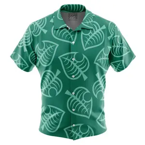 Nooklings Animal Crossing Button Up Hawaiian Shirt | Cool Summer Ape Anime Vibes for Men & Fans for adults and children
