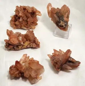 Tangerine Quartz Morocco Quartz Crystal Cluster Quartz Cluster Specimen TQM22L