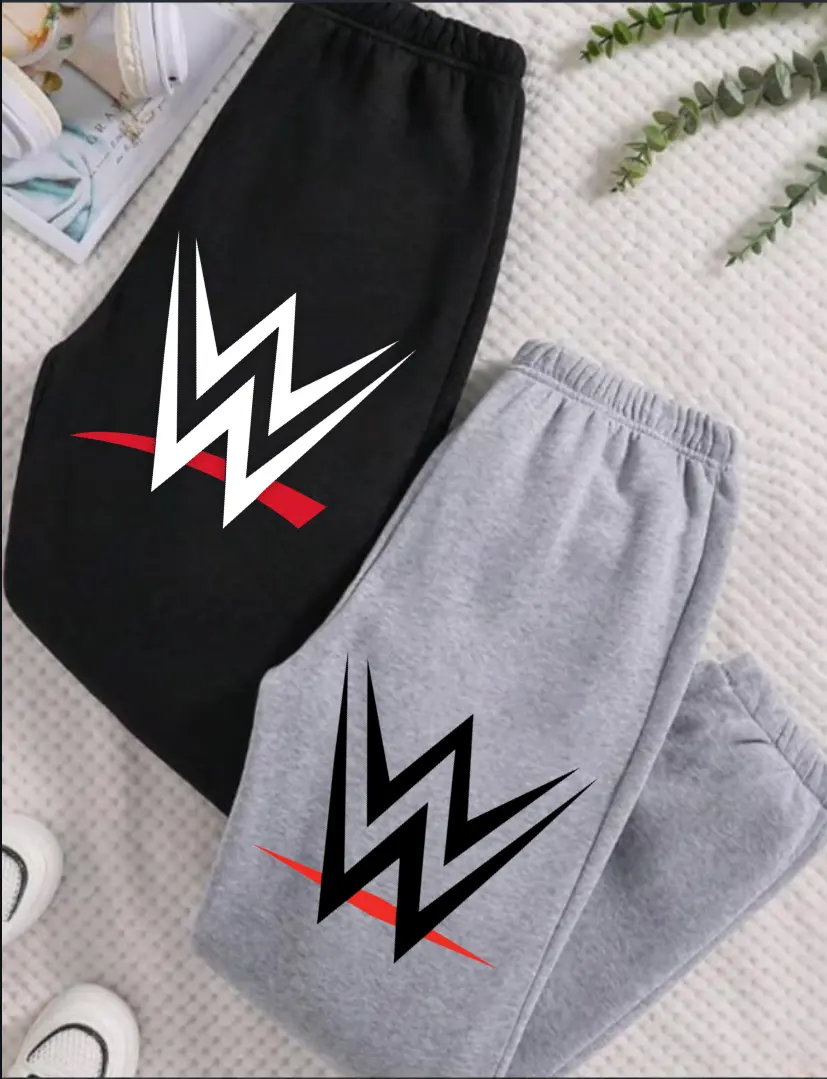 #WWE Logo Sweatpants,  Wrestling Fan Sweatpants - Official WWE Merchandise, WWE Fan Apparel,Trending Sweatpants, Gift for fan, Unisex Sweatpants
