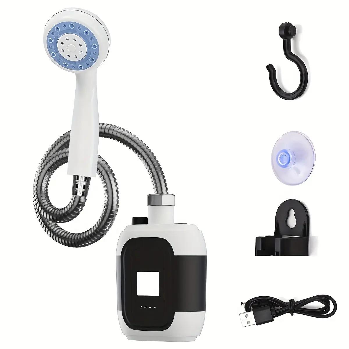 Portable Camping & Travel Shower, RV Shower, Handheld Camp Shower Pump for Family Trips, Garden Use and Pet Bathing