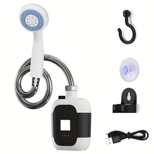 Portable Camping & Travel Shower, RV Shower, Handheld Camp Shower Pump for Family Trips, Garden Use and Pet Bathing