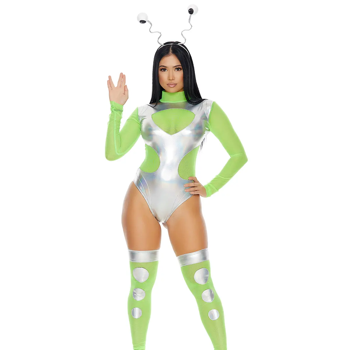 Forplay Women's Halloween I Need Space 3-Piece Women's Sexy Alien Costume