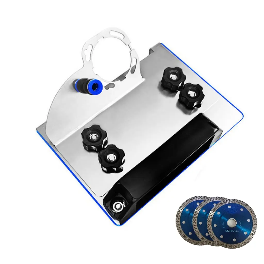 45° Portable Beveling Tool Kit - Begonia Corner Sticker, Brick Cutting Tool, Type 100 Angle Grinder, Beveling Stand, Tile Chamfering Accessory, Portable Grip for 45° Angle Work on Brick Surfaces, Tile Chamfering Tool