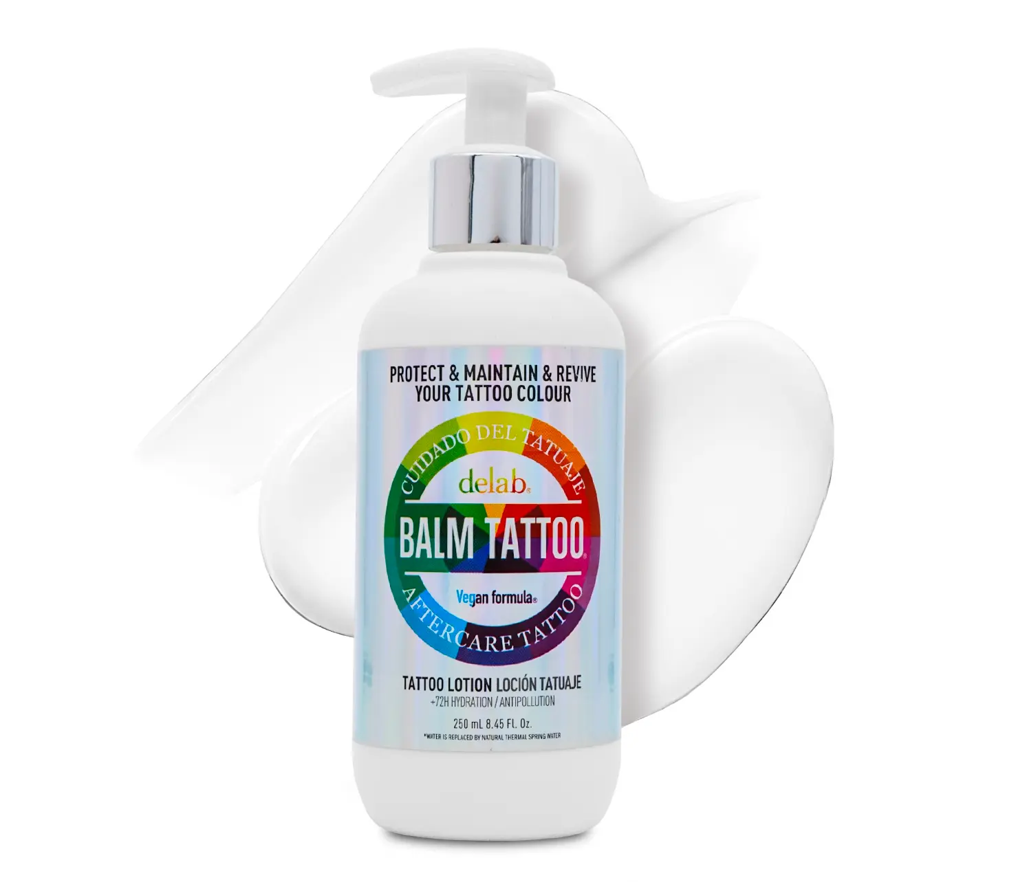 Balm Tattoo Color Maintenance 250ml Tattoo Aftercare Lotion, Vegan Tattoo Moisturizer for Daily Face & Body Use, Lightweight Tattoo Care for Inked Skin