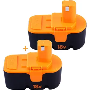 3600mAH Ni-Mh Replacement  for Ryobi 18V  P100 P101 ABP1801 ABP1803 BPP1820 Compatible with Ryobi  18  Tools 130224028 130224007 Cordless Power Tools ?2 Packs 3.6Ah 18V?