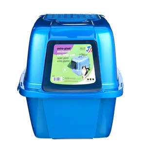 Van Ness Pets Odor Control Extra Large, Giant Enclosed Cat Pan with Odor Door, Hooded, Cat litter box, Easy Clean Cat Litter Box, Cat Washroom Box, Blue