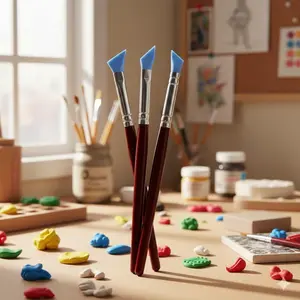 Professional Ceramic Carving Tools Set: Multi-Functional Polymer Clay Sculpting Pens, Portable Craft Kit with Durable Rust-Proof Metal Scrapers & Wax Carving Accessories for Artists