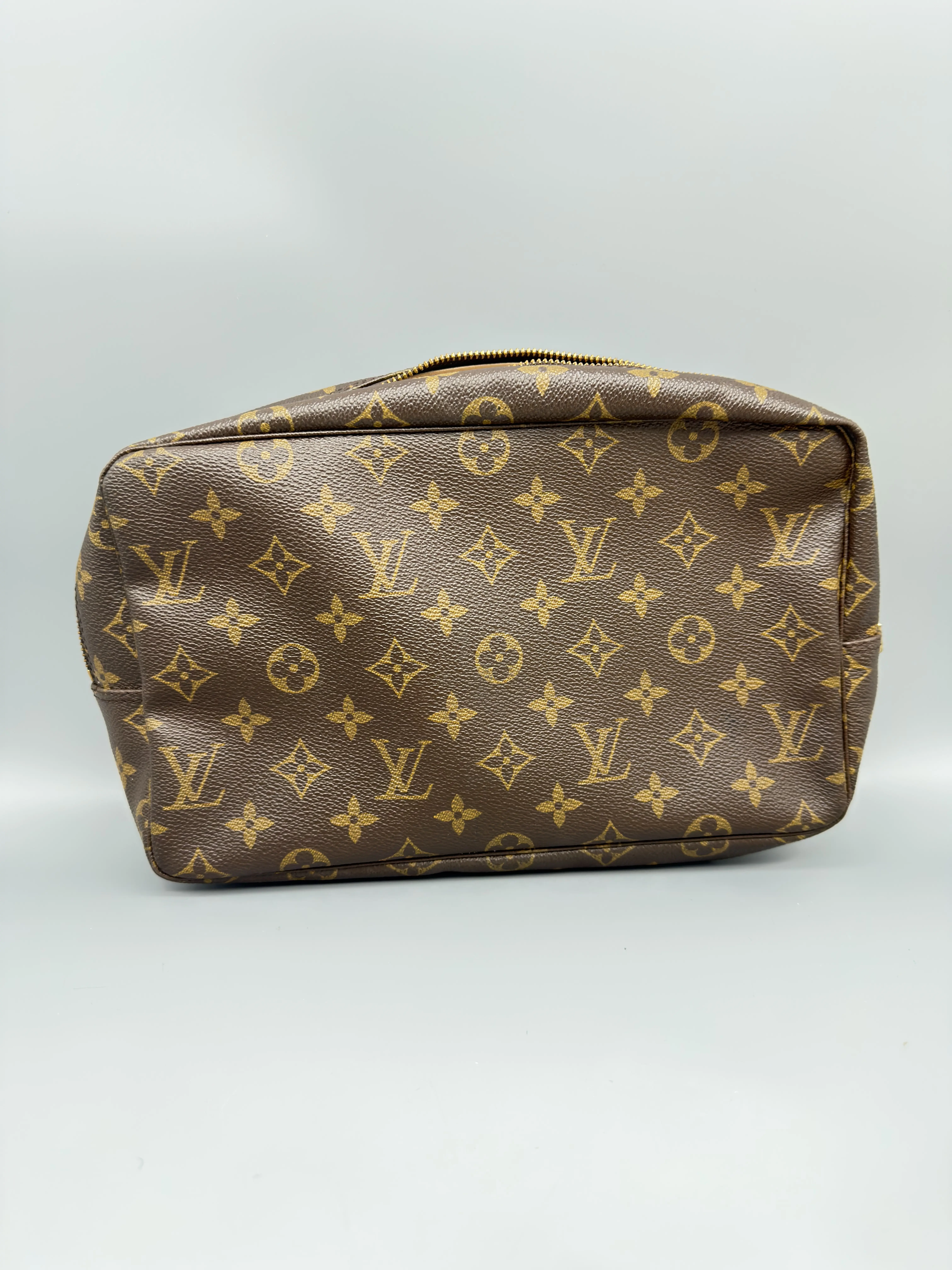 Pre-owned Louis Vuitton Coated Canvas Toiletry Bags Vintage Trousse 28 Monogram Canvas
