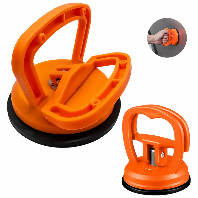 Multifunctional Car Dent Repair Puller Kit, Suitable for Auto Bodydent, Glass,Car Body Dent Repair Tool Multi-Functional powerful Suction,Dual Pack Powerful Dent Puller Tool Suction cup hooks,Car dent suction cup,Not applicable to particle-shaped dents