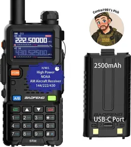Contra1981's Pick - BAOFENG 5RH 10W Walkie Talkie – Long Range Ham Radio (Upgraded UV-5R), NOAA Weather Alert, 999 Channels, Rechargeable Two-Way Radio for Emergency, Camping, Off-Road & Survival (FRS/GMRS Compatible) Audio
