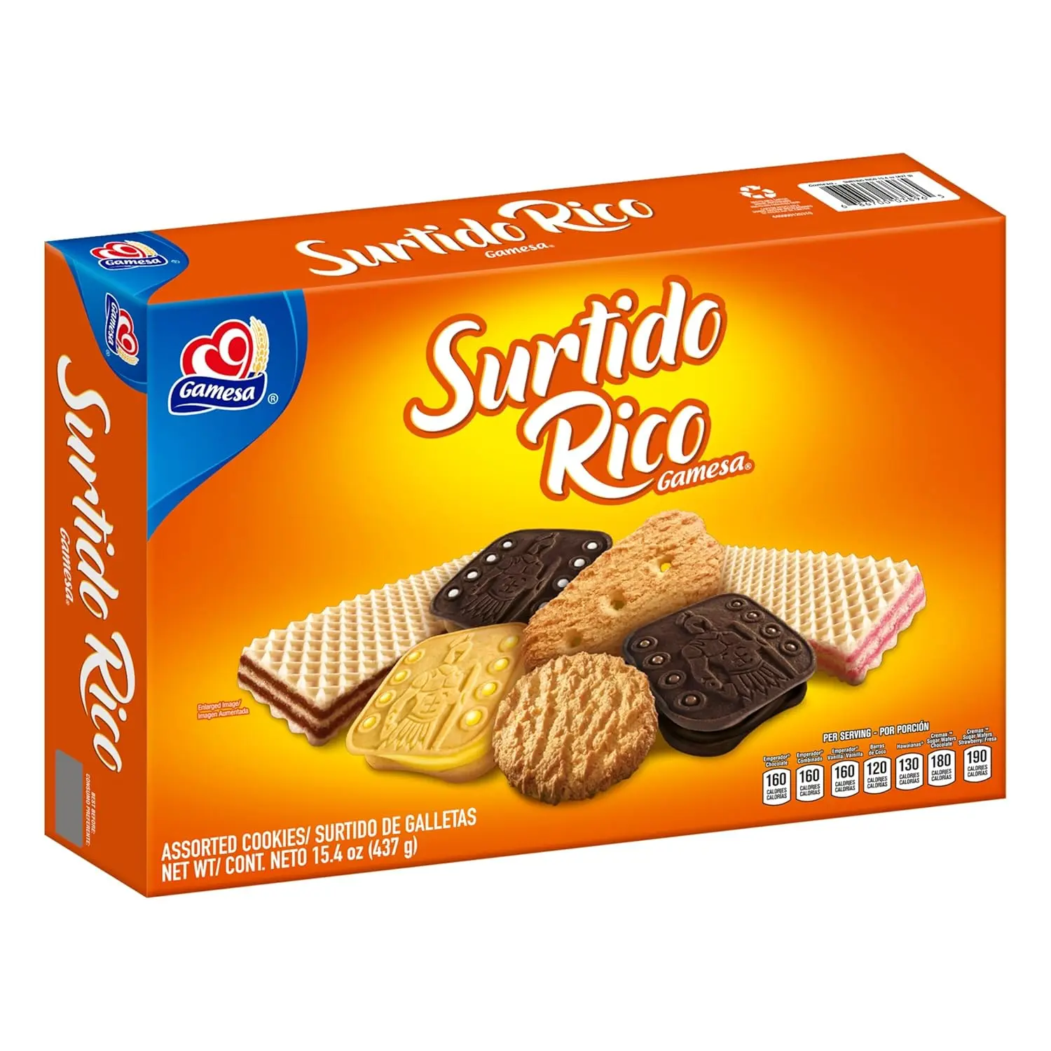Gamesa Surtido Rico Assorted Snack Cookies, 15.4 oz Biscuit Box