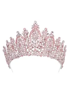 European and American bride crown elegant crystal full rhinestone tiara photo studio hair accessory alloy bridal headpiece