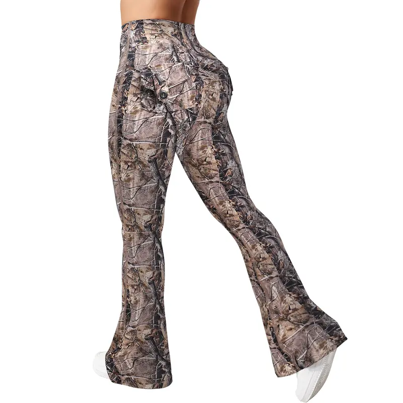 JOJOANS Flare Leggings with Pockets for Women Scrunch Workout Leggings Butt Lifting Gym Yoga Pants TikTokShopBlackFriday