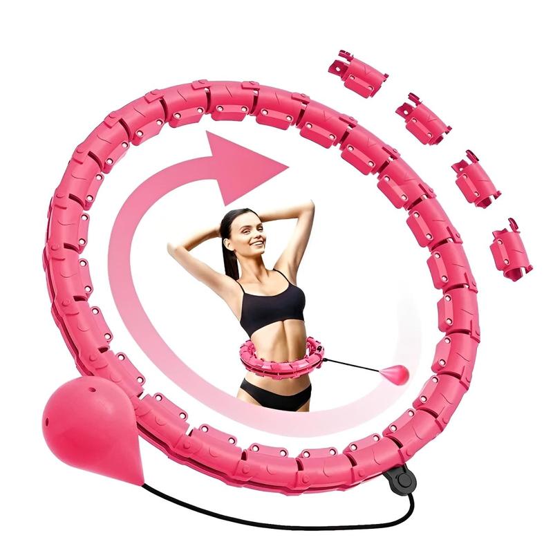 Smart Adjustable Fitness Hoop, Portable Detachable Weighted Hula Hoop ...