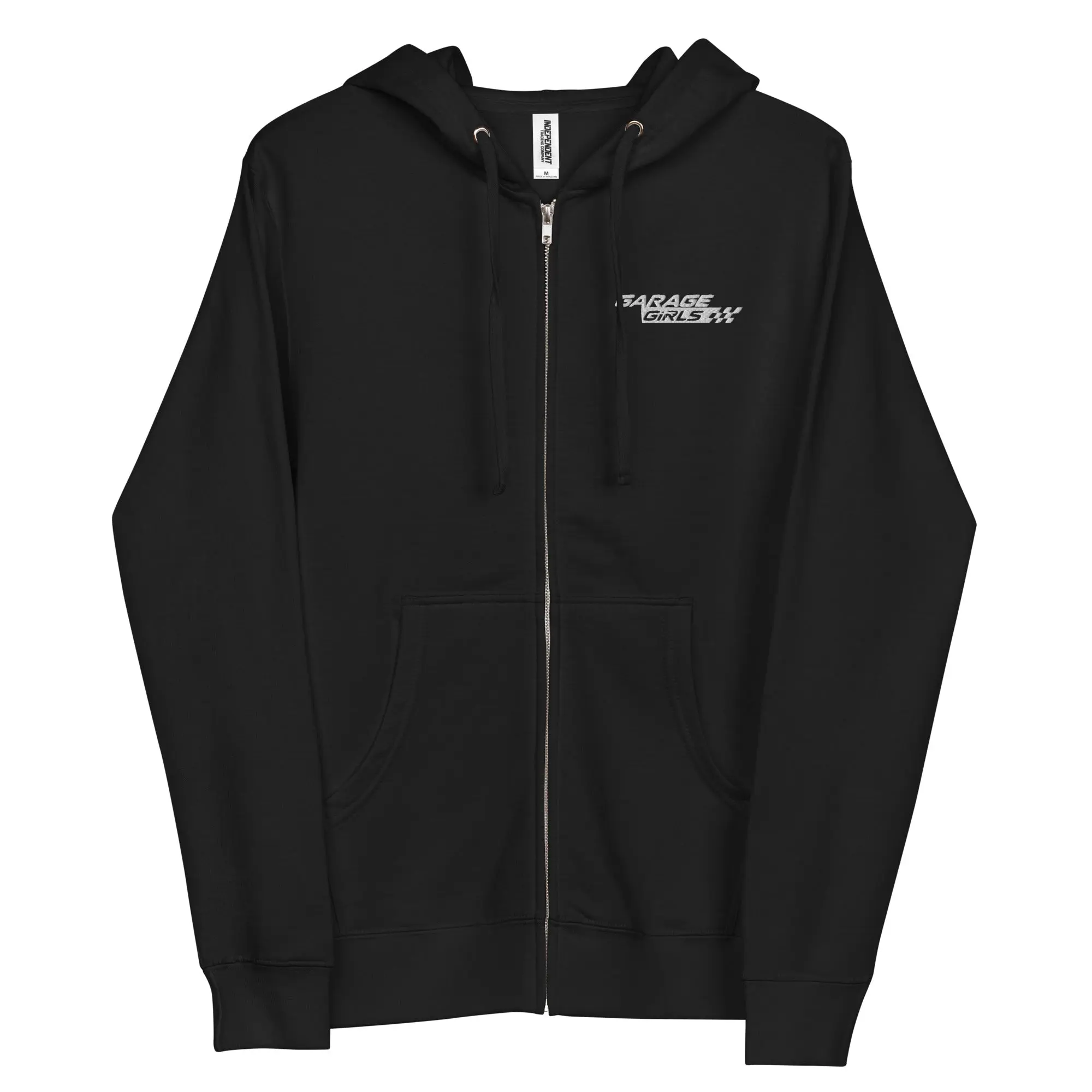 Garage Girls Unisex Fleece Zip Up Hoodie