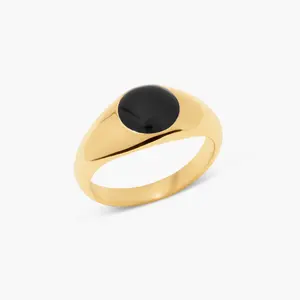 Vida Signet Ring in Gold by Brook and York