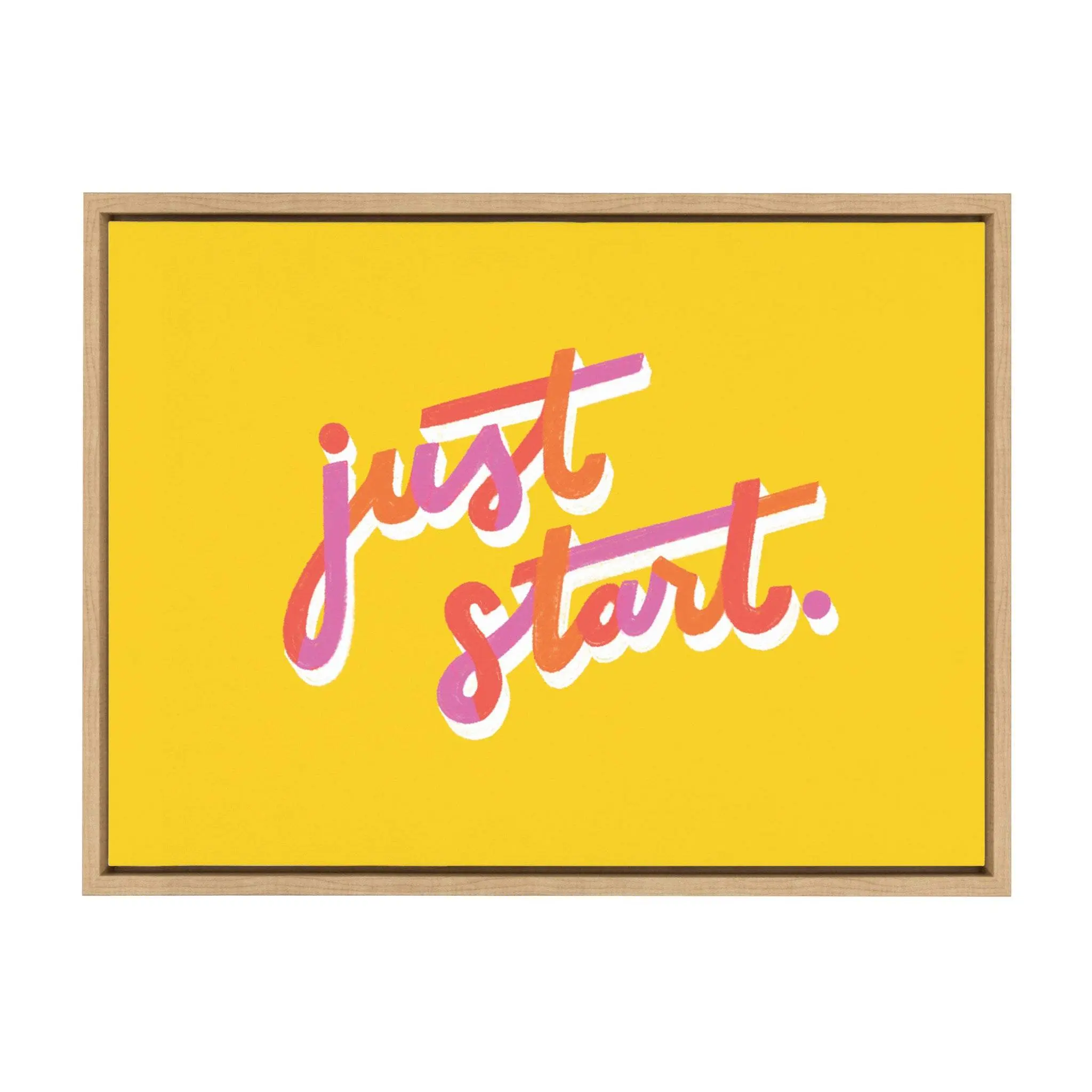 Sylvie Just Start Framed Canvas by Maria Filar