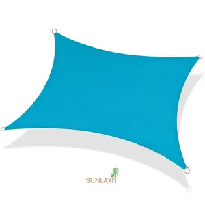 Sun Shade Sail Rectangle Heavy Duty UV Protection Canopy Breathable Outdoor Shade for Patio, Yard, Pergola, Porch, Balcony Awning