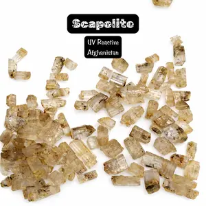 GEM JAR Natural Scapolite - UV Reactive - 2-3pcs Scapolite - Scapolite Crystals