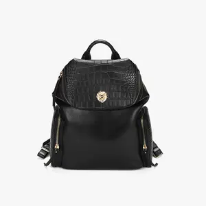 A versatile, stylish and classic men's backpackSuitable for business occasions, it is usually designed in a simple style with a large capacity. Made of leather, it has a high-grade texture.