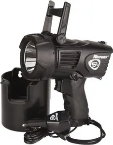 Streamlight White LED Bulb, 550 Lumens, Spotlight/Lantern Flashlight Black Plastic Body, 4 C Alkaline Batteries Not Included 44902