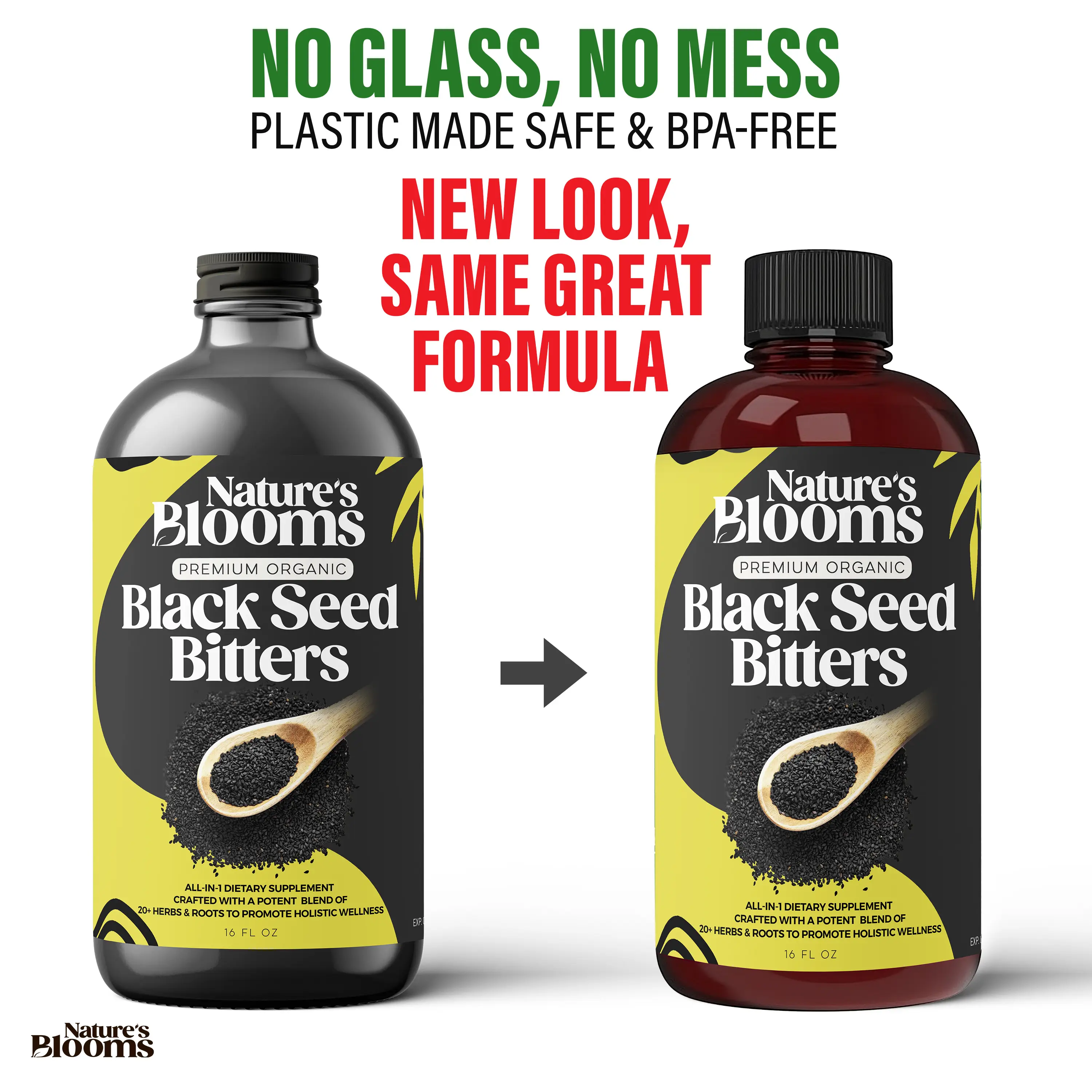 Nature's Blooms: Black Seed Bitters Natural Supplement for Health and Wellness