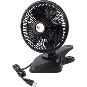 Convertible 6-Inch Desk & Clip  Fan, Two Quiet Speeds, Household Table Clip  Fans AC Personal Desktop Fans with 6  Cord, Ideal for the , Office, Dorm, Black