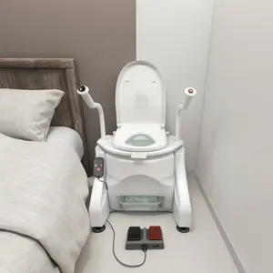 LuxeLift Pro Portable Toilet Lift | Powered Bedside Commode with Bidet & Dryer