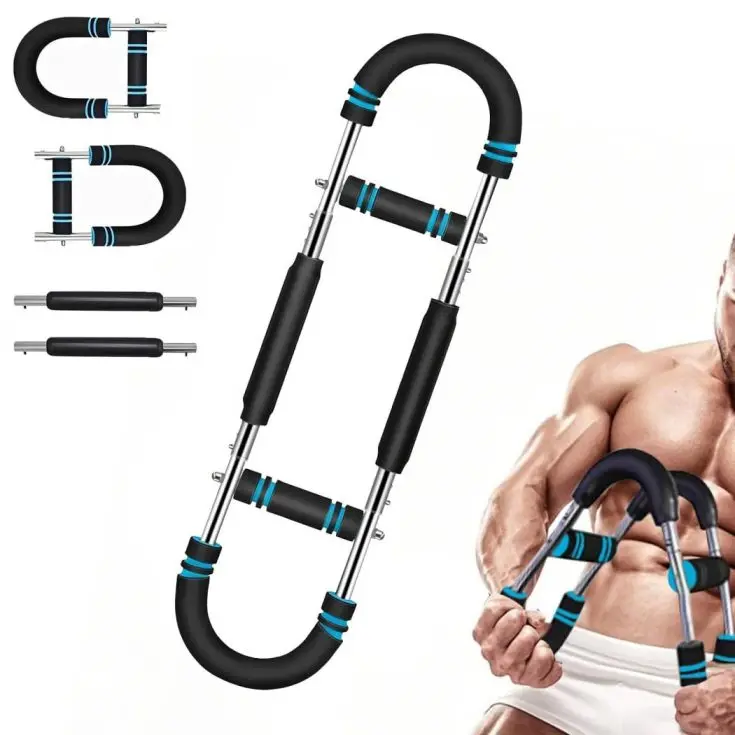 Arm Trainer, Adjustable Chest Workout Equipment, Arm Trainer for Men, Chest Trainer for Men, Shoulder Muscle Training, Portable Spring Resistance Home Fitness Equipment