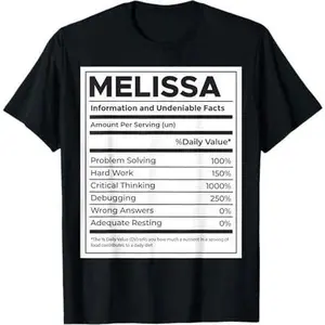 Melissa Nutrition Information, Problem Solving Hard Work T-Shirt