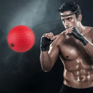 Boxing Reflex Ball, 1pc Training to improve reaction time and hand-eye co-ordination Home Boxing Equipment, Boxing Gear, a piece of equipment that reduces stress.