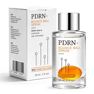 Salmon Pdrn Elastic Essence Ball Serum, 99% Pure Salmon Dna, Redness Relief & Skin Repair, Korean Glass Skin, Lightweight & Non-Greasy, 1 Fl