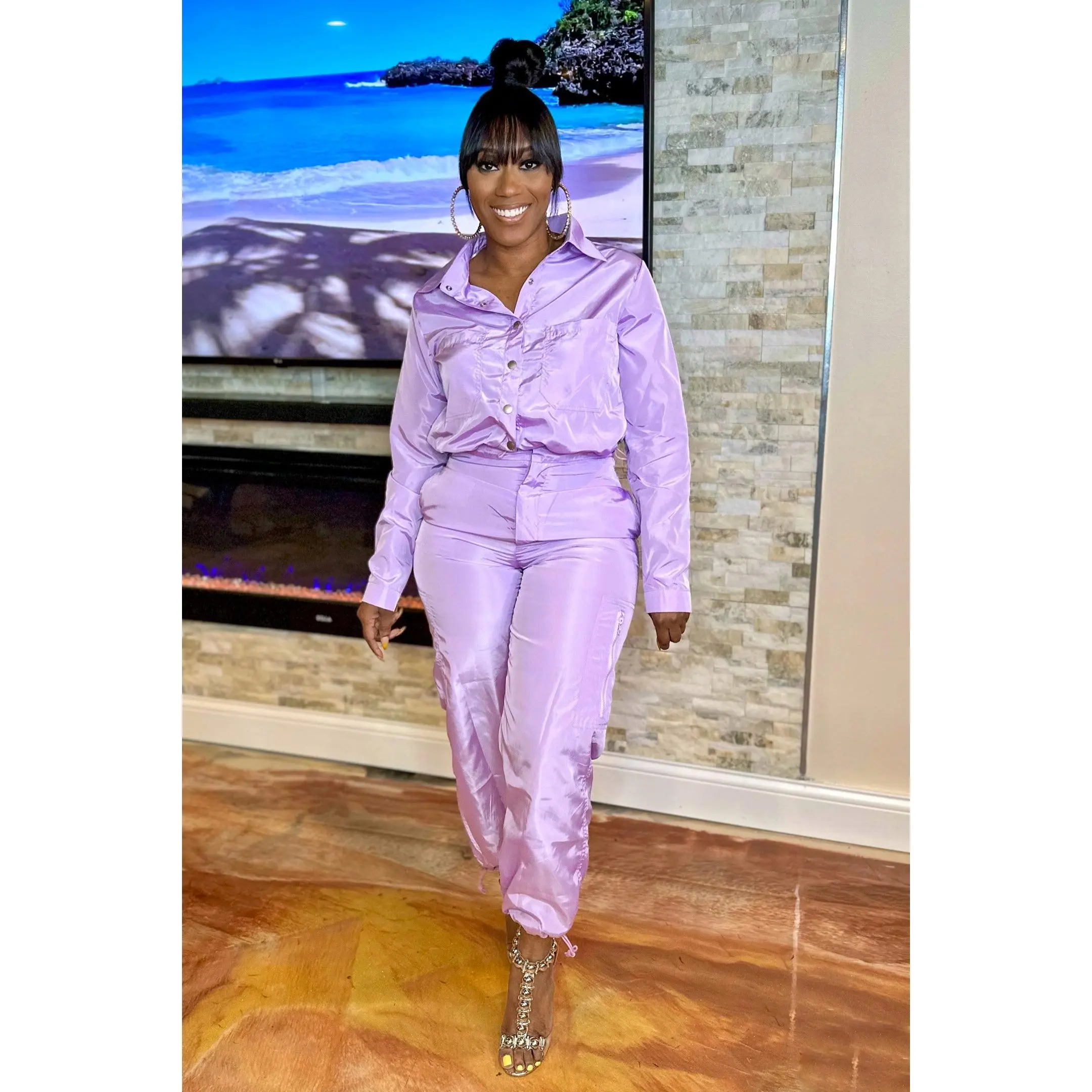 LILAC CASUAL TRACK SET